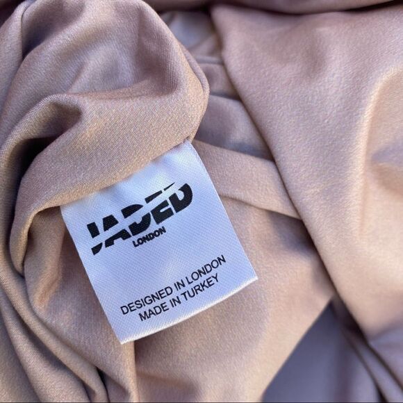 Jaded London Marble Print Cold Shoulder Glove Detail Mesh Mini Dress size 4 - Picture 15 of 16